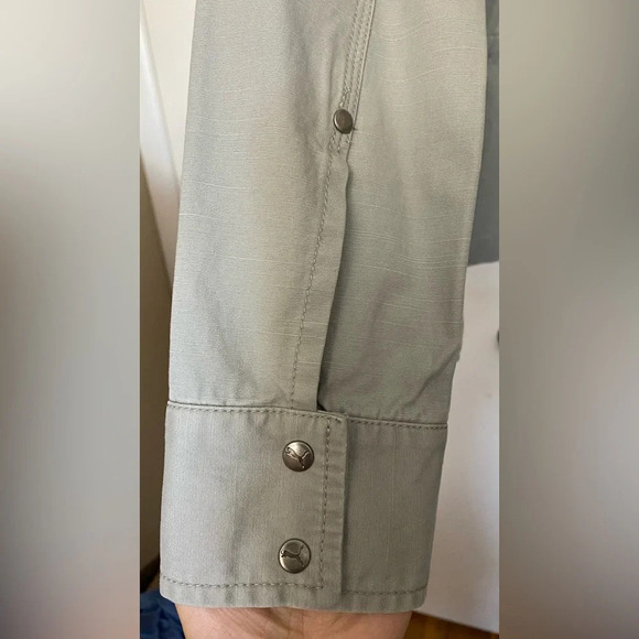 NWT Puma Limestone Gray Cotton Twill Jacket Size Small - Picture 9 of 10